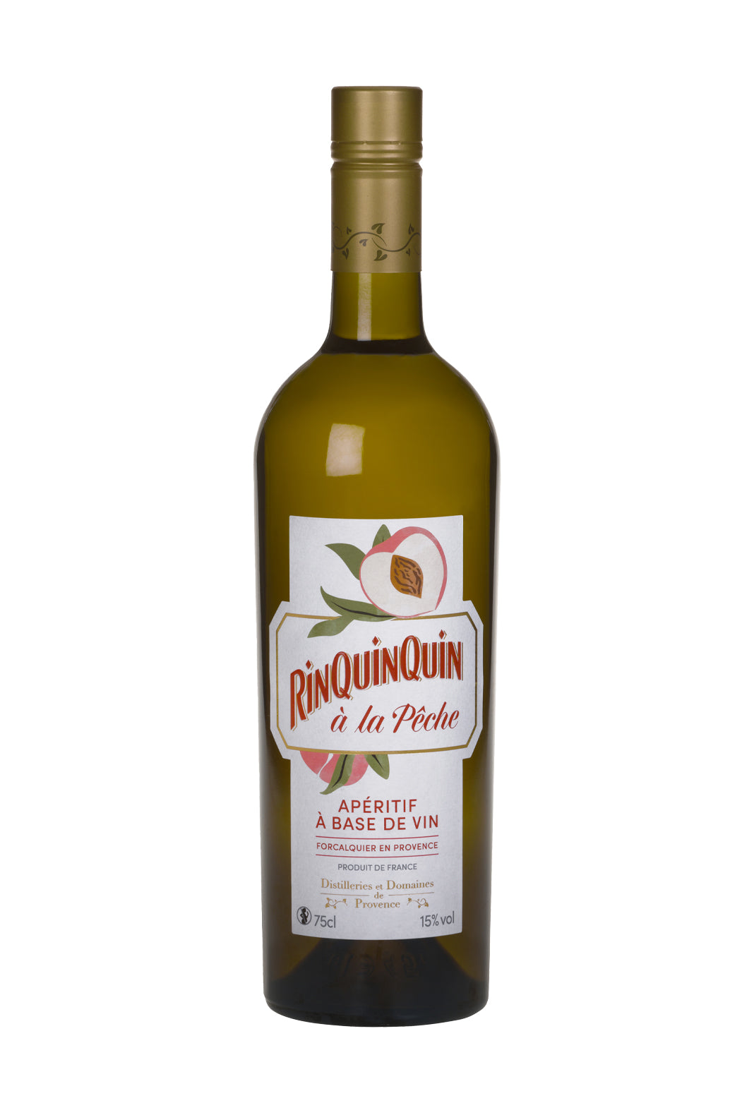Distillerie et Domaines de Provence 'Rinquinquin a la Peche' (Peach) Aperitif 15% 750ml