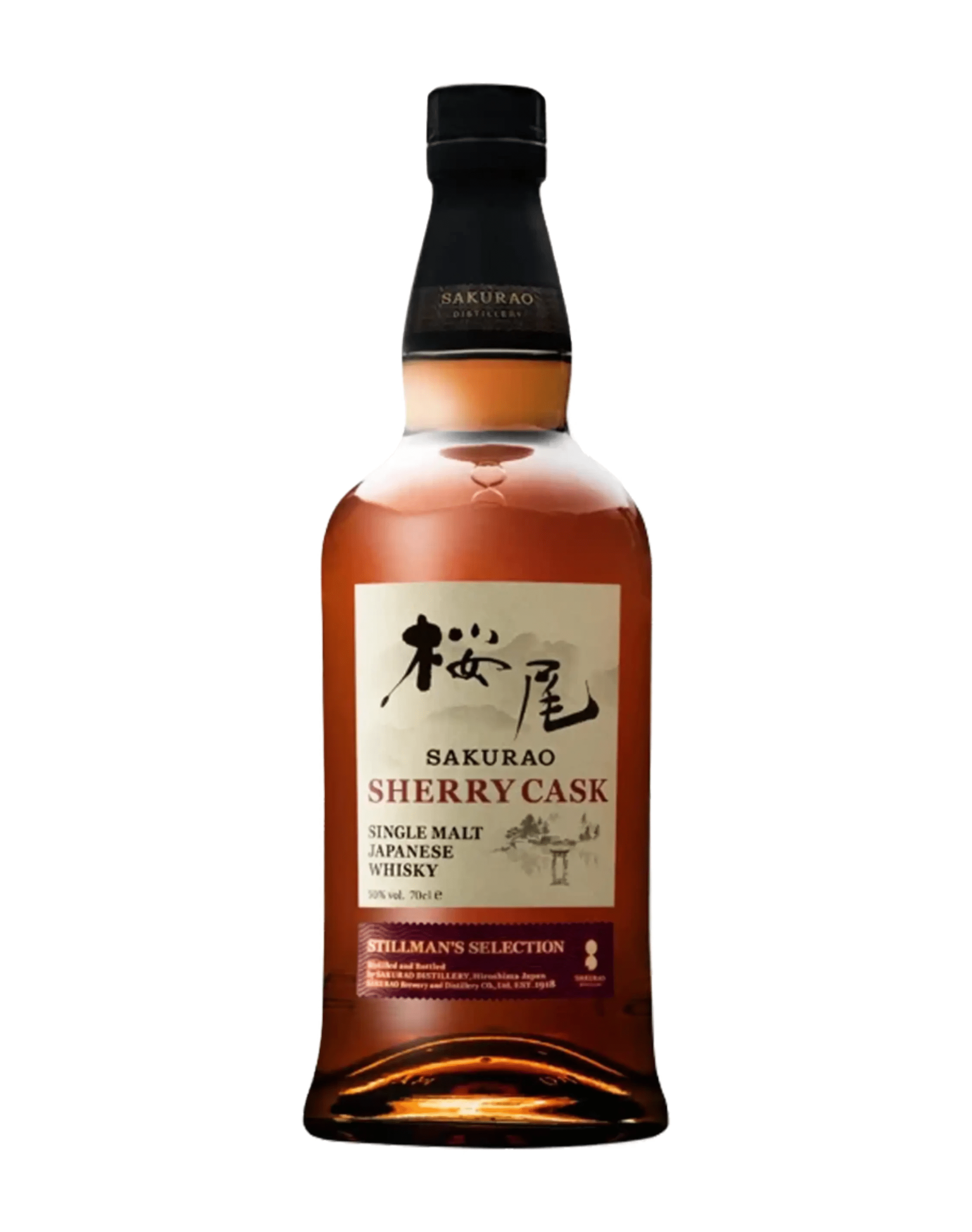 Sakurao Distillery Sherry Cask Single Malt Whisky 50% 700ml Sakurao Distillery Sherry Cask Single Malt Whisky 50% 700ml