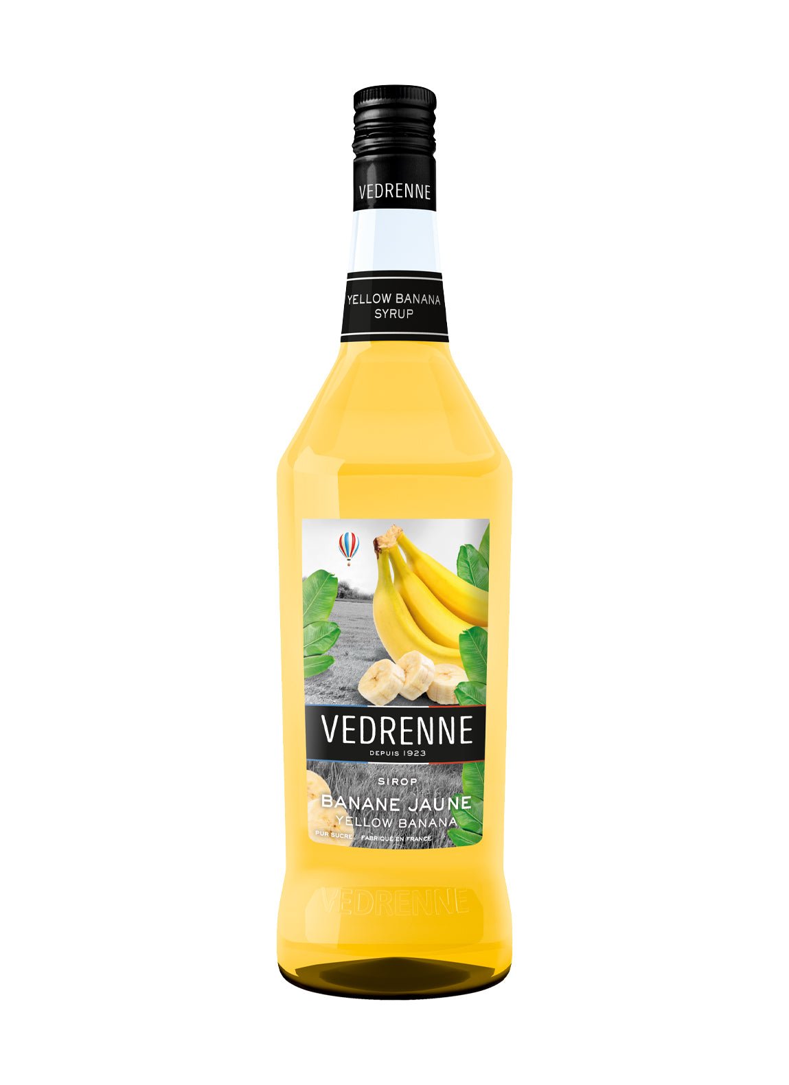 Vedrenne Banana Syrup 0% 1000ml | Cordial | Shop online at Spirits of France