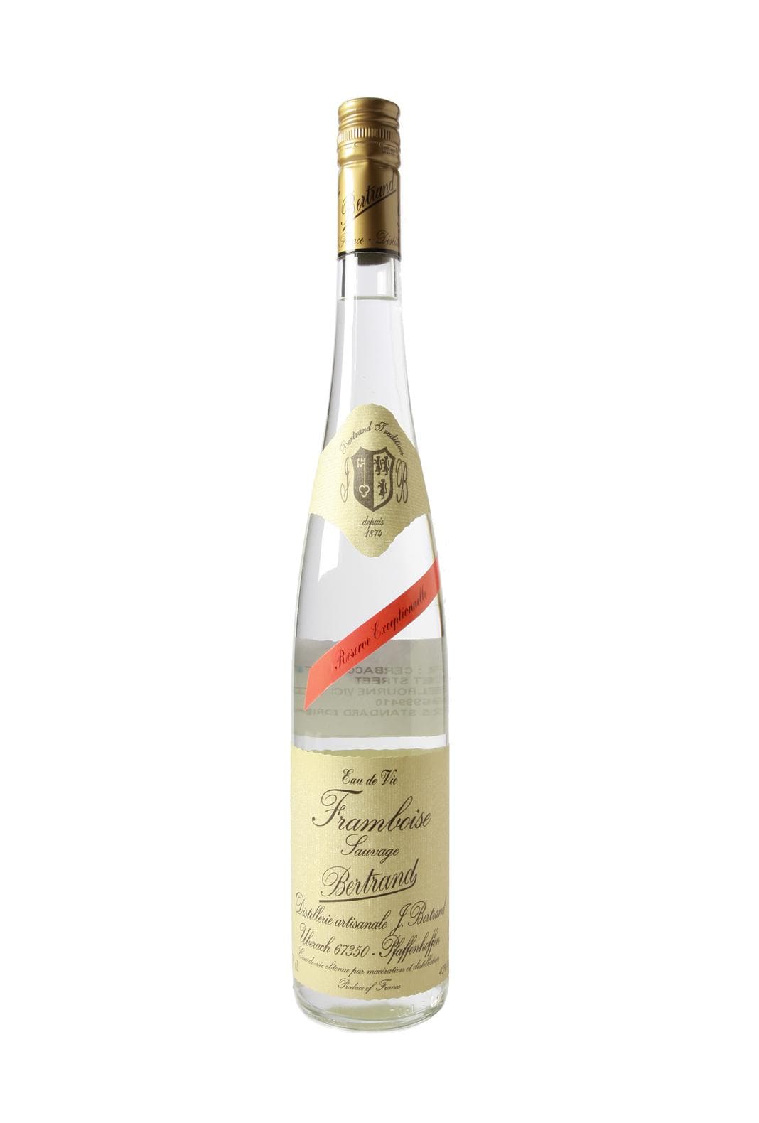 Bertrand Eau de Vie Framboise Sauvage (Raspberry) 45% 700ml | Liqueurs | Shop online at Spirits of France