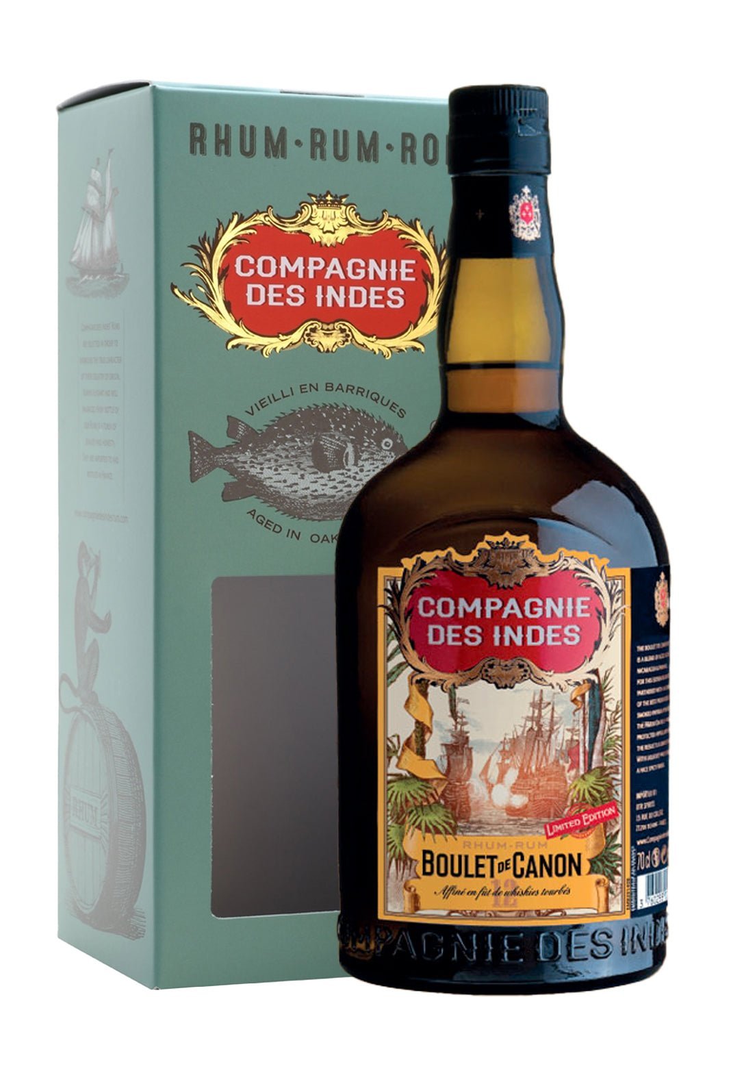 Compagnie des Indes Rum Boulet de Canon N¡12 46% 700ml | | Shop online at Spirits of France