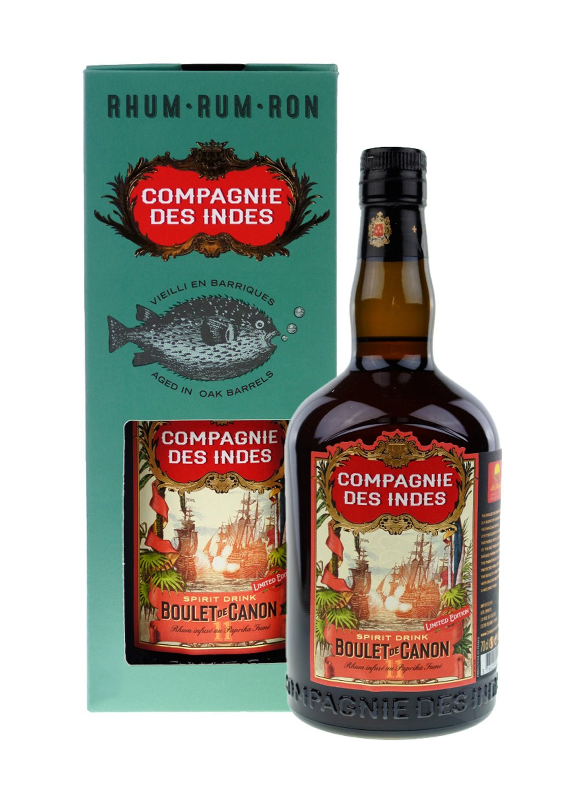 Compagnie des Indes Rum Boulet de Canon No.11 46% 700ml | Rum | Shop online at Spirits of France