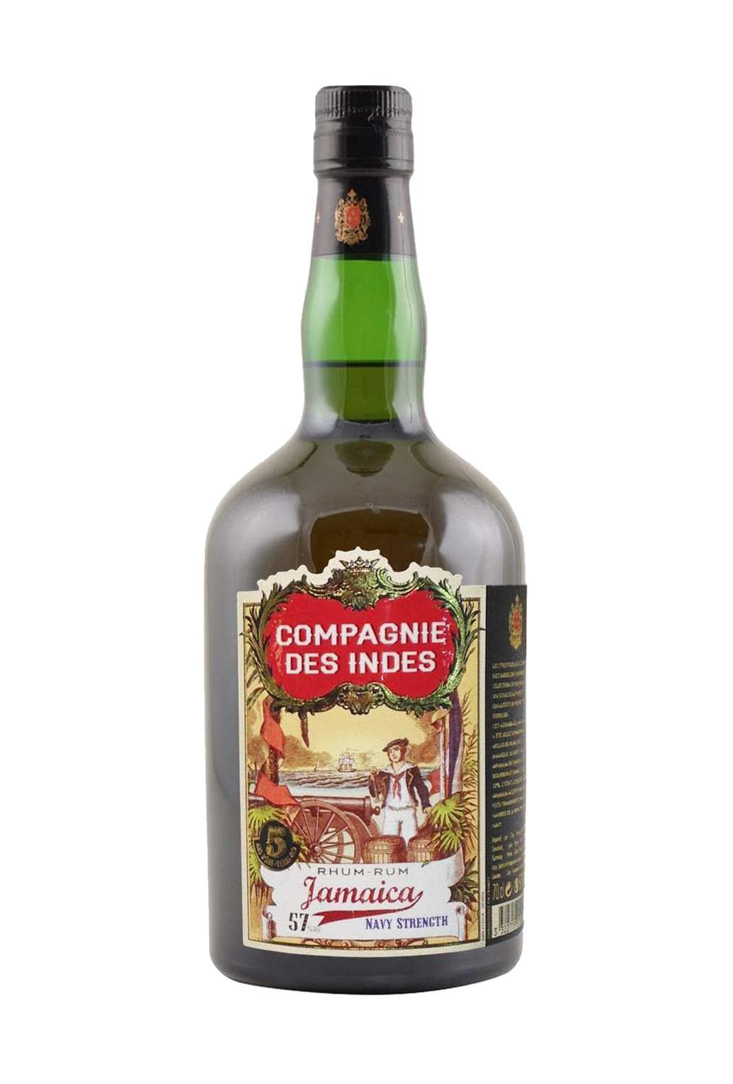 Compagnie des Indes Rum Jamaica Navy strength 5 years 57% 700ml | Rum | Shop online at Spirits of France