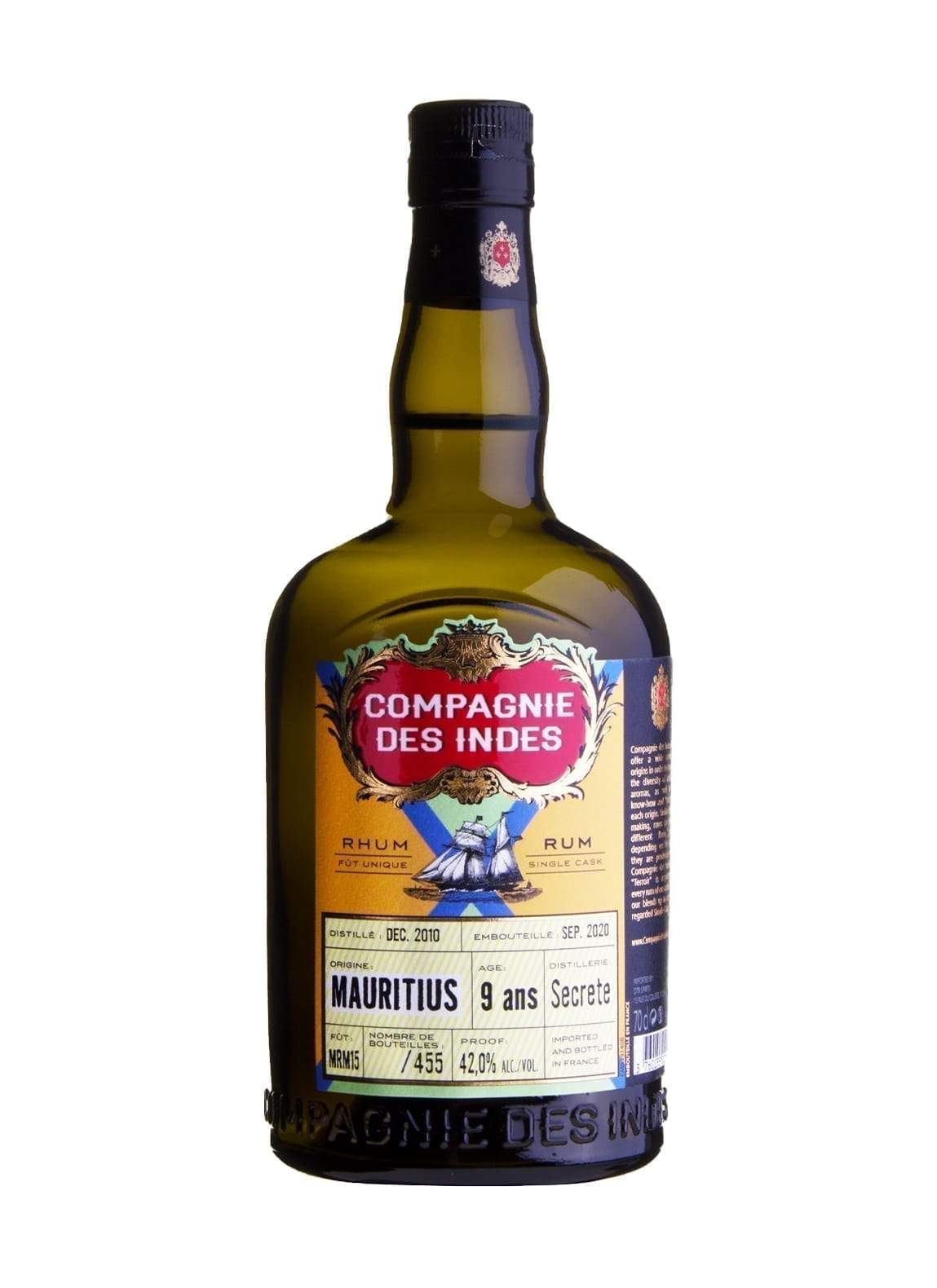 Compagnie Des Indes Rum Single Cask Mauritius 9 Years 42% 700ml | Rum | Shop online at Spirits of France