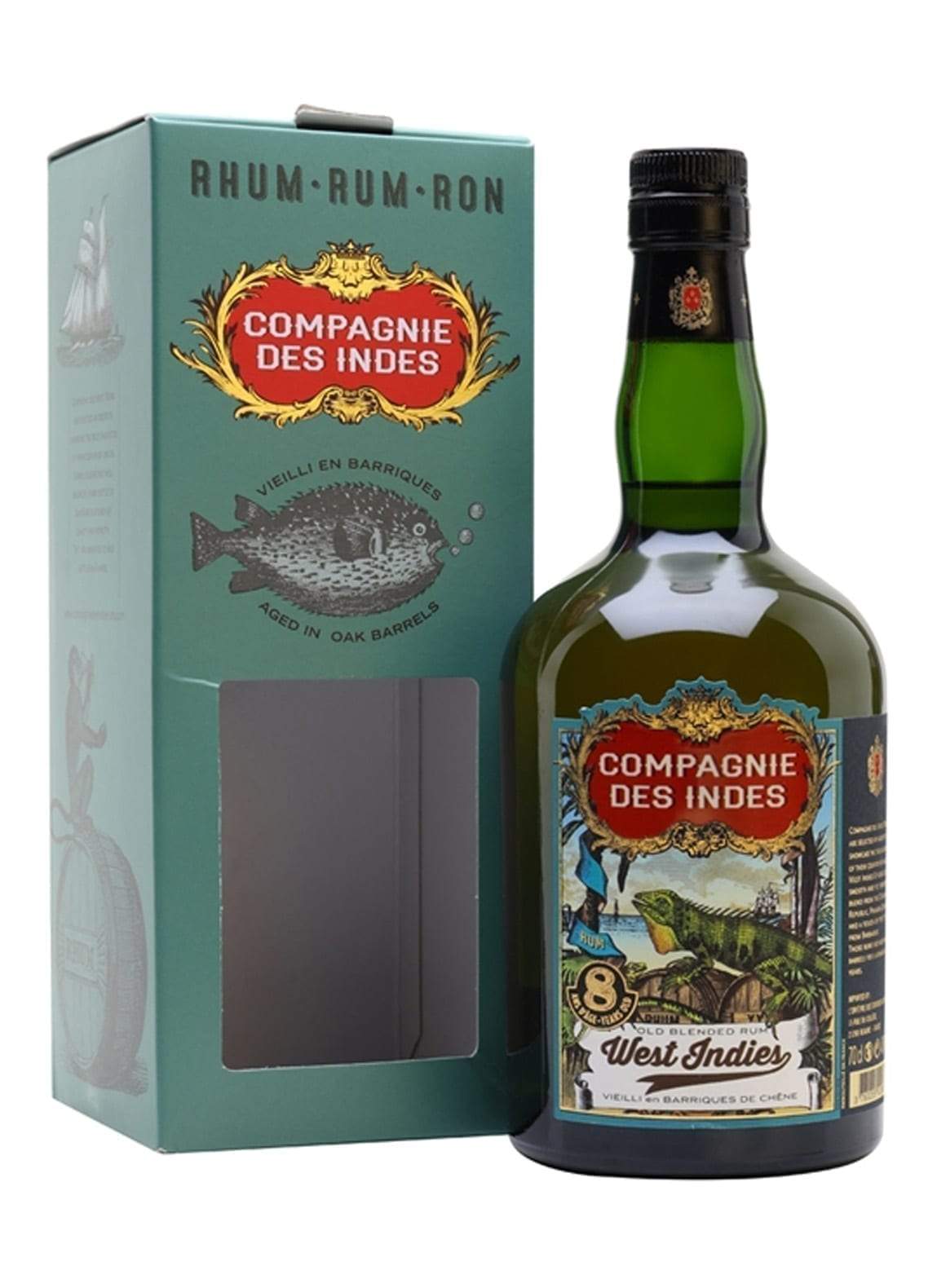 Compagnie des Indes Rum West Indies 8 years 40% 700ml | Rum | Shop online at Spirits of France