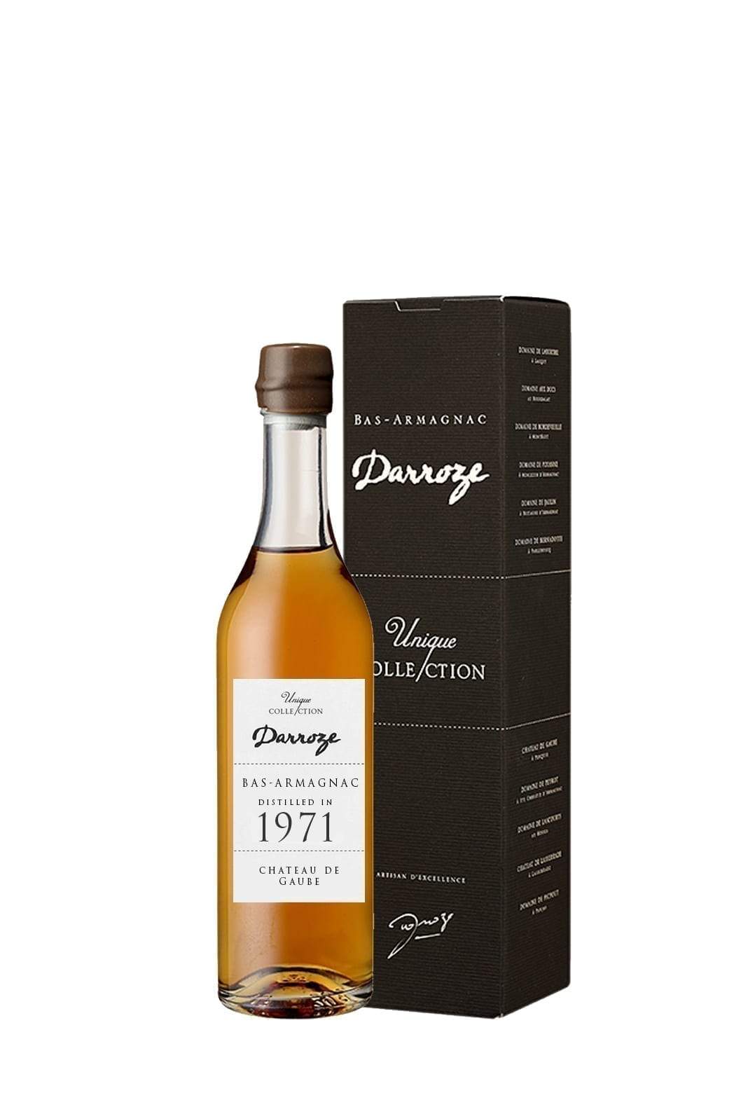 Darroze 1971 Gaube Grand Bas Armagnac 42.2% 200ml | Brandy | Shop online at Spirits of France