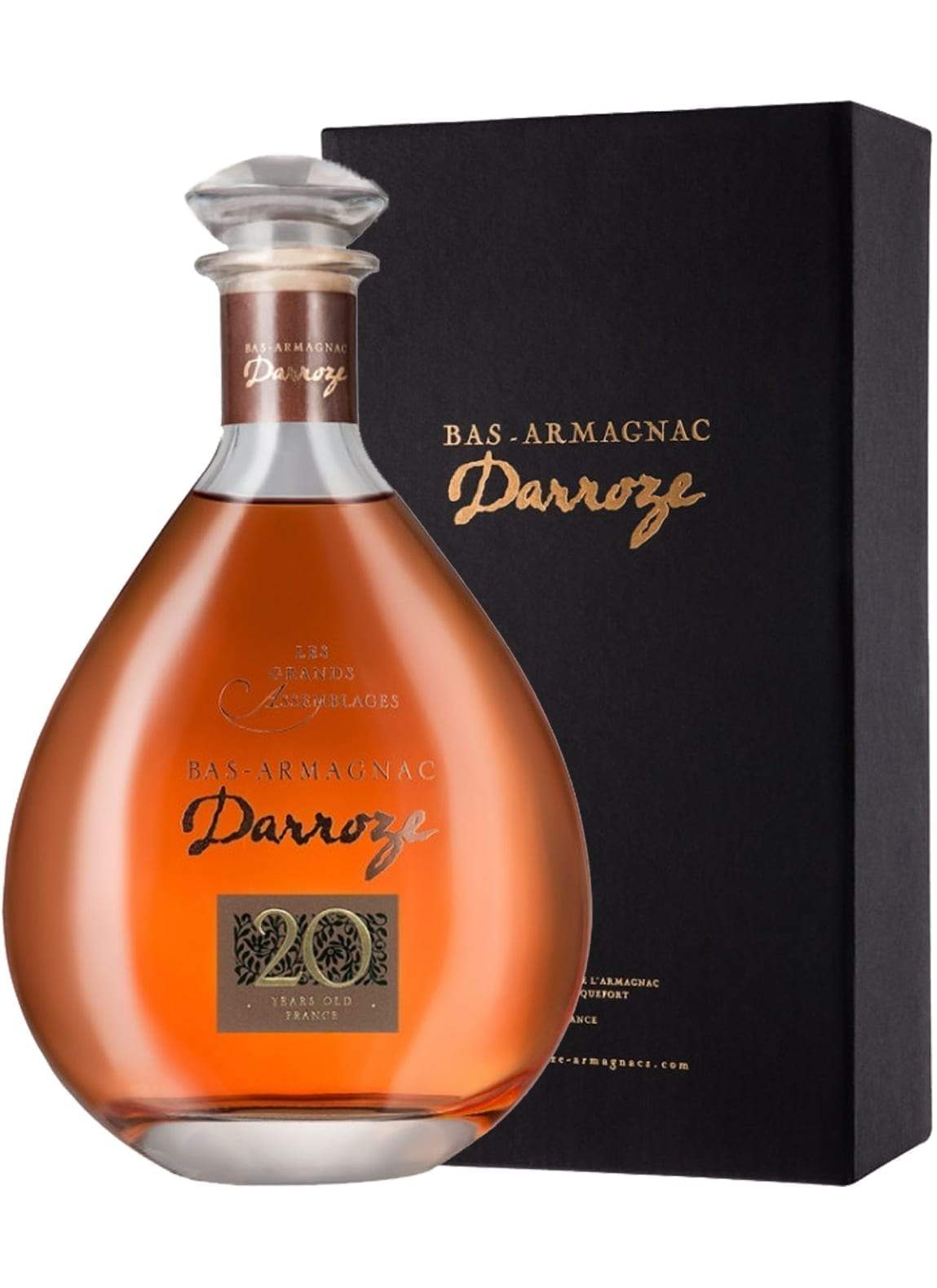Darroze Grand Bas Armagnac Les Grands Assemblages 20 years Carafe 43% 700ml | Brandy | Shop online at Spirits of France