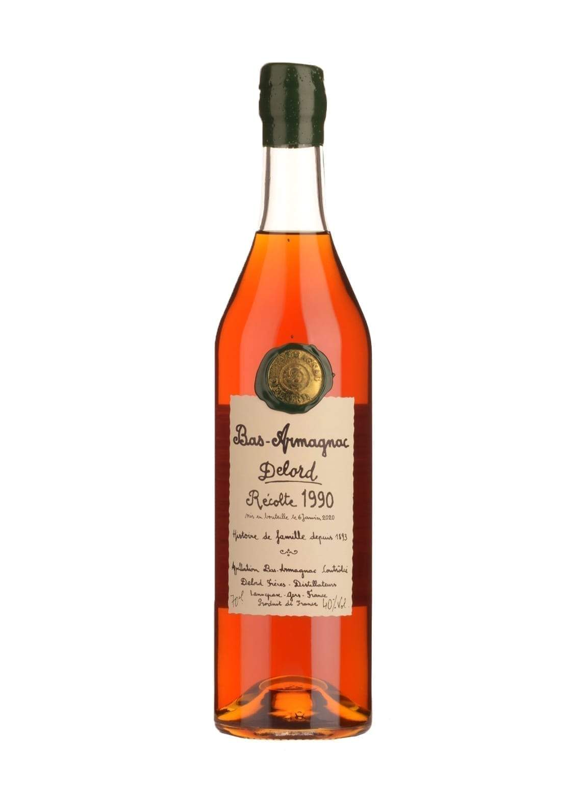 Delord 1990 Bas Armagnac 40% 700ml | Brandy | Shop online at Spirits of France