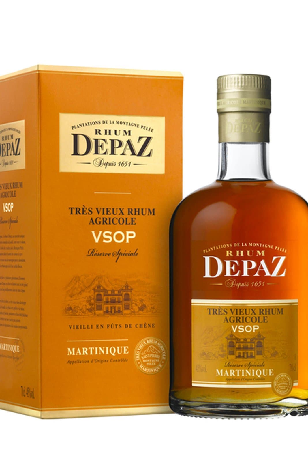 Depaz Rum Agricole Reserve Speciale VSOP Martinique 7 years 45% 700ml | Rum | Shop online at Spirits of France