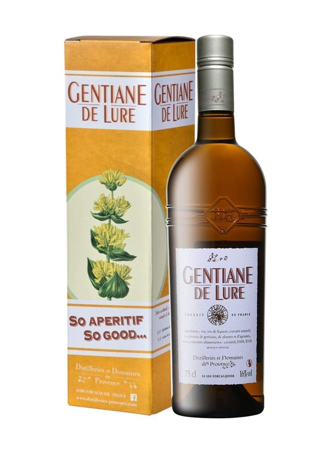 Distillerie et Domaines de Provence 'Gentiane de Lure' (Gentian) Aperitif 16% 750ml | Liqueurs | Shop online at Spirits of France