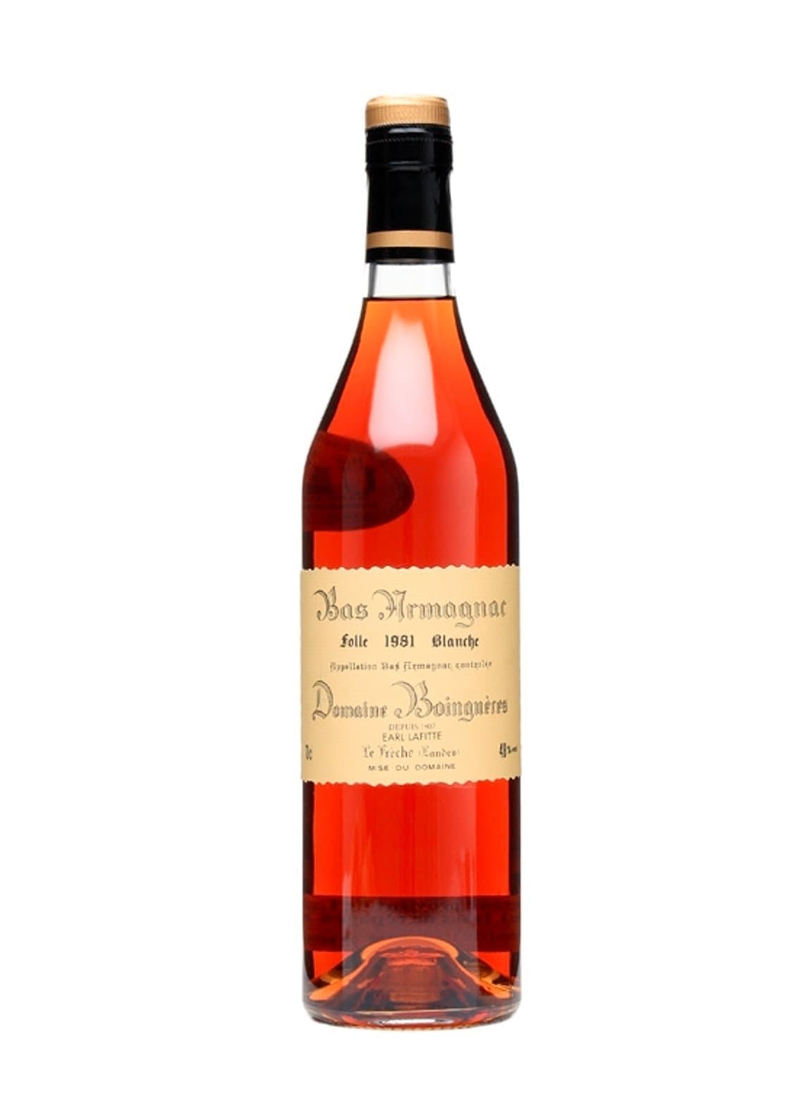 Domaine Boingneres 1981 Folle Blanche Grand Bas Armagnac 48% 700ml | Brandy | Shop online at Spirits of France