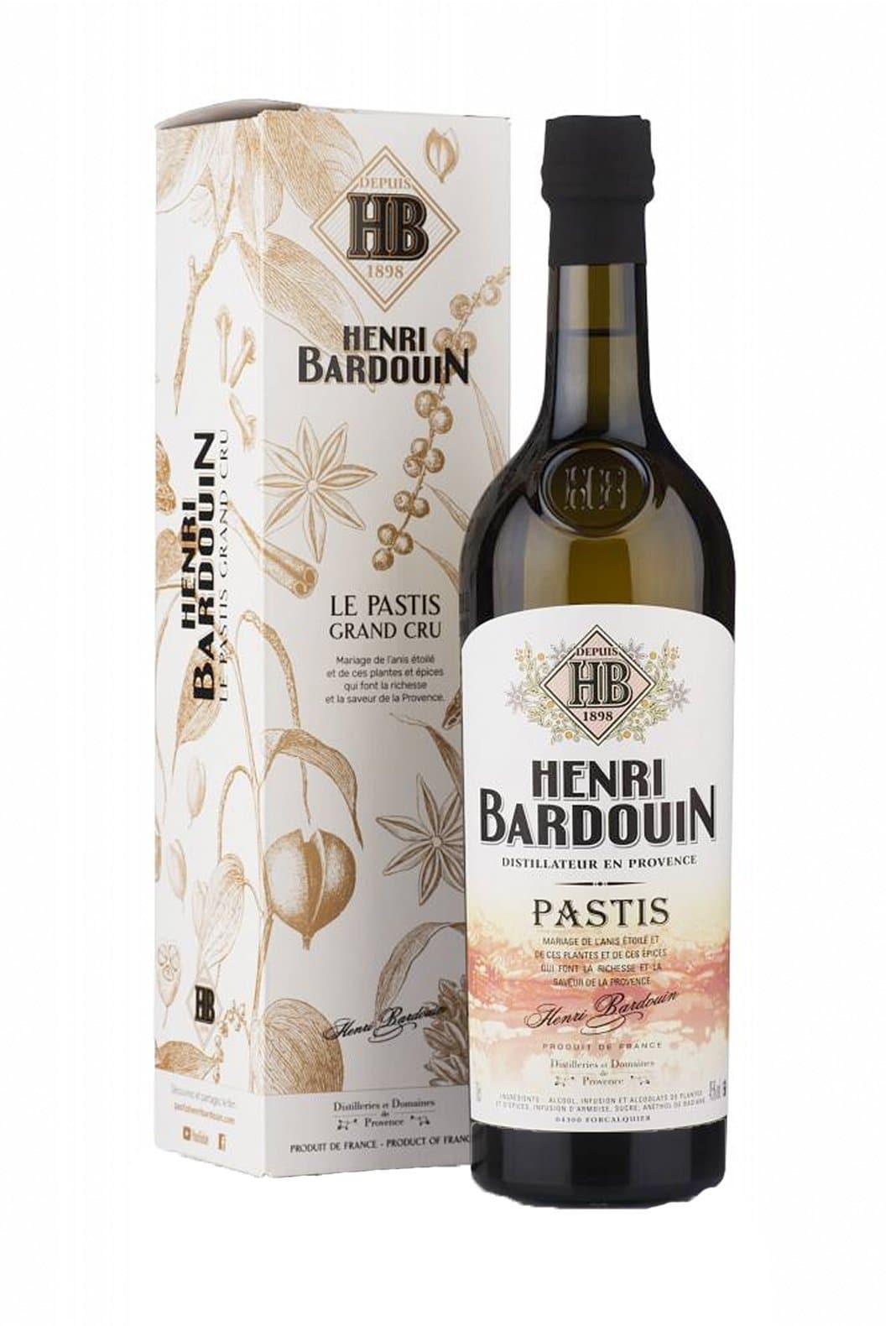 Henri Bardouin Pastis 45% 700ml | Liquor & Spirits | Shop online at Spirits of France