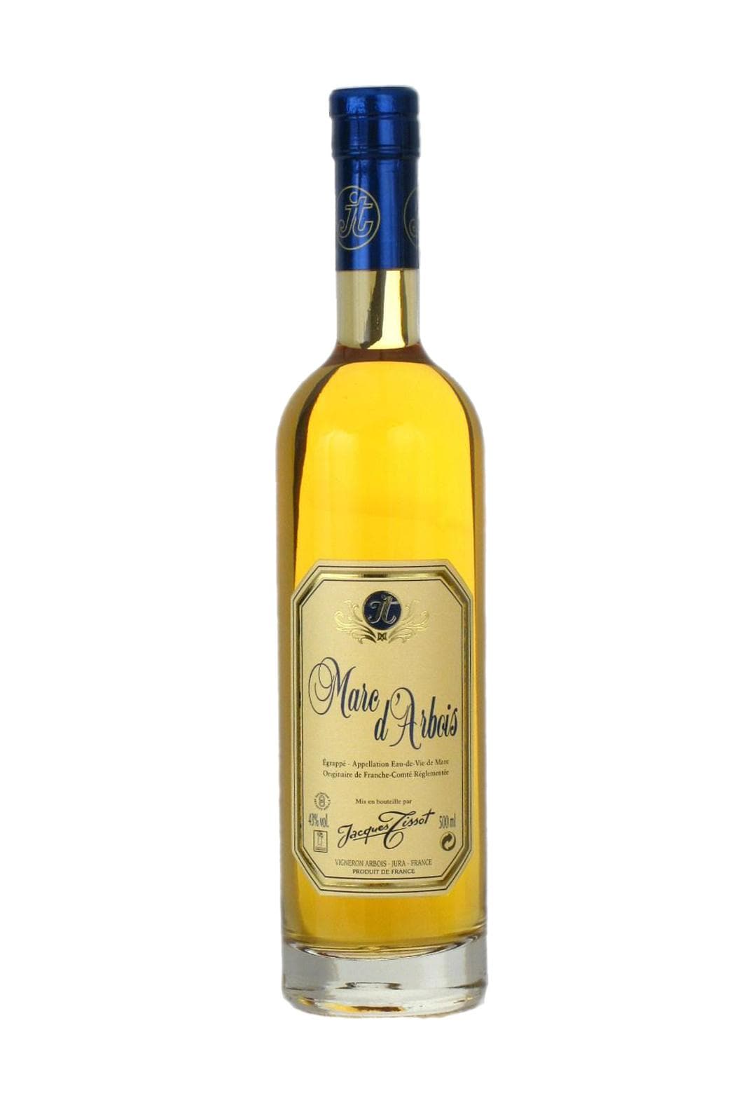 Jacques Tissot Vieux Marc d'Arbois (Red grape varietals) 43% 500ml | Rum | Shop online at Spirits of France