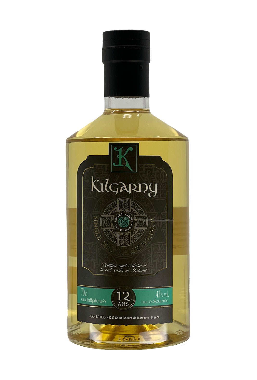 Jean Boyer Kilgarny 12 years Irish Whisky 43% 700ml | Whiskey | Shop online at Spirits of France