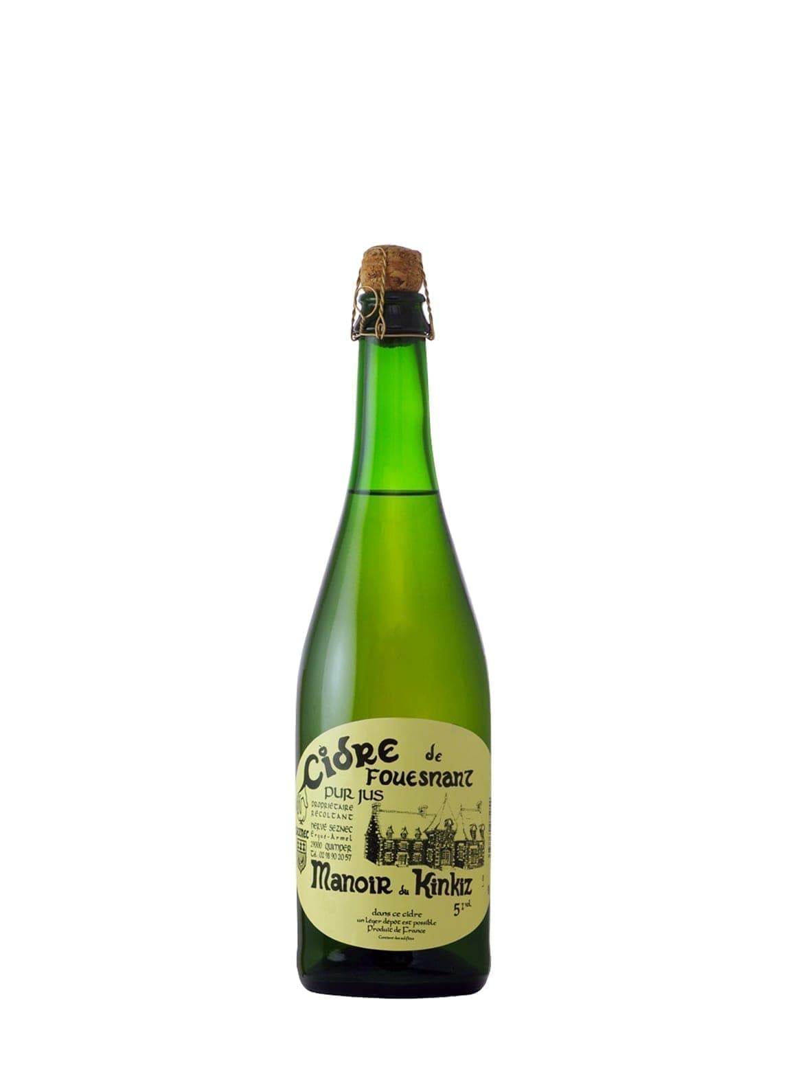 Manoir Kinkiz Cidre 'Fouesnant' (semi-dry apple cider) 6% 375ml | Hard Cider | Shop online at Spirits of France