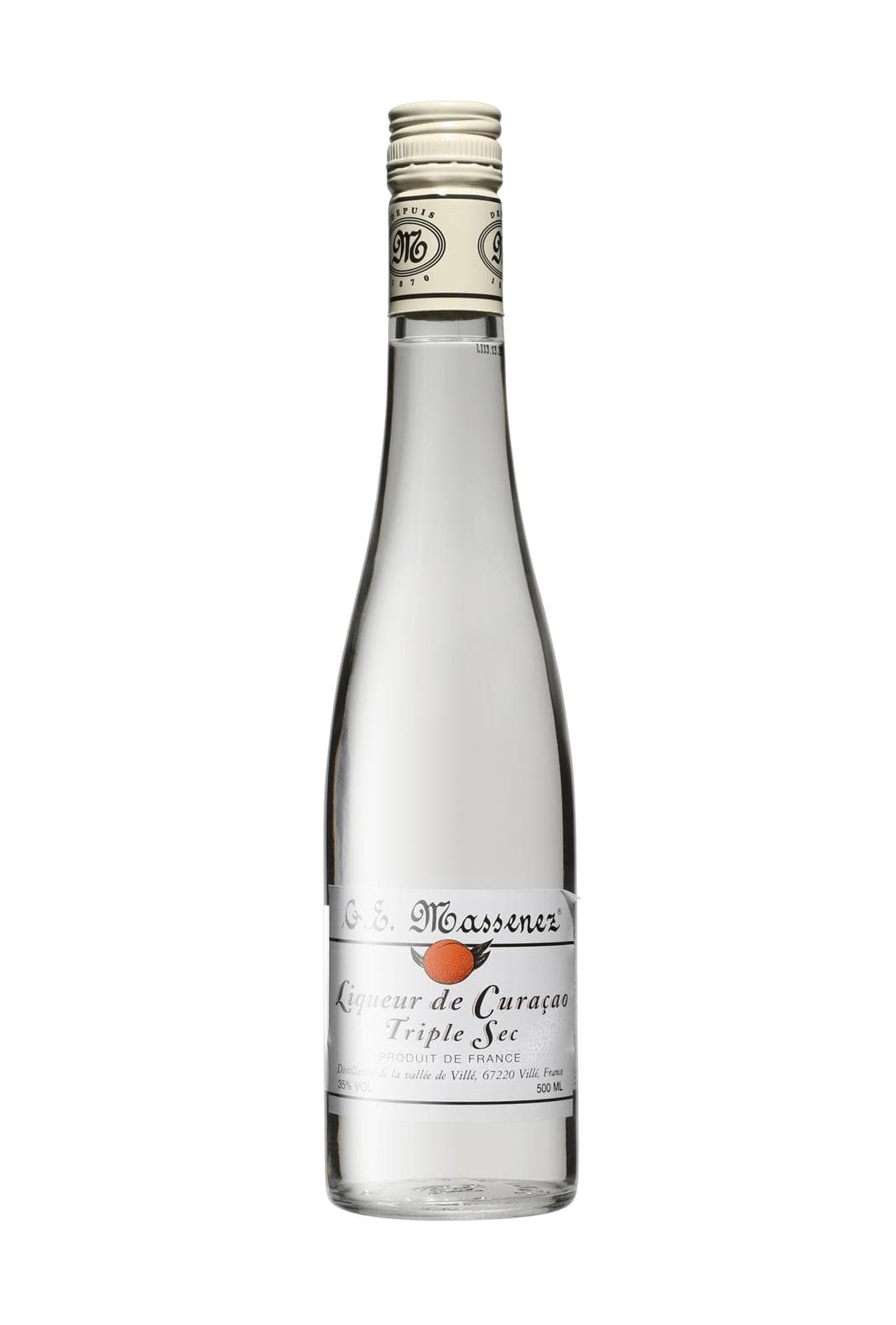 Massenez Liqueur Triple Sec 35% 500ml | Liqueurs | Shop online at Spirits of France