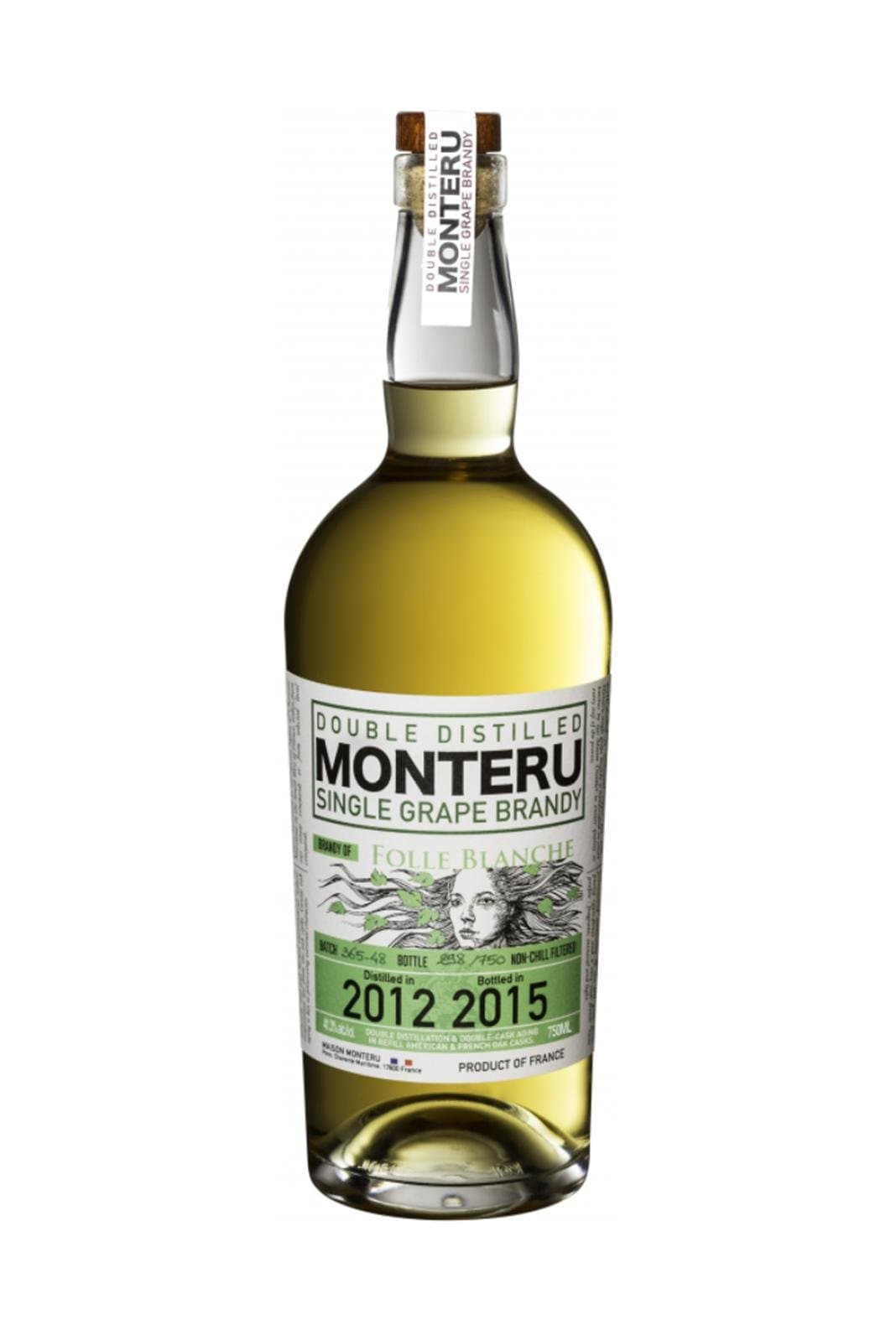Naud Brandy Monteru Folle Blanche 41.3% 700ml | Liquor & Spirits | Shop online at Spirits of France