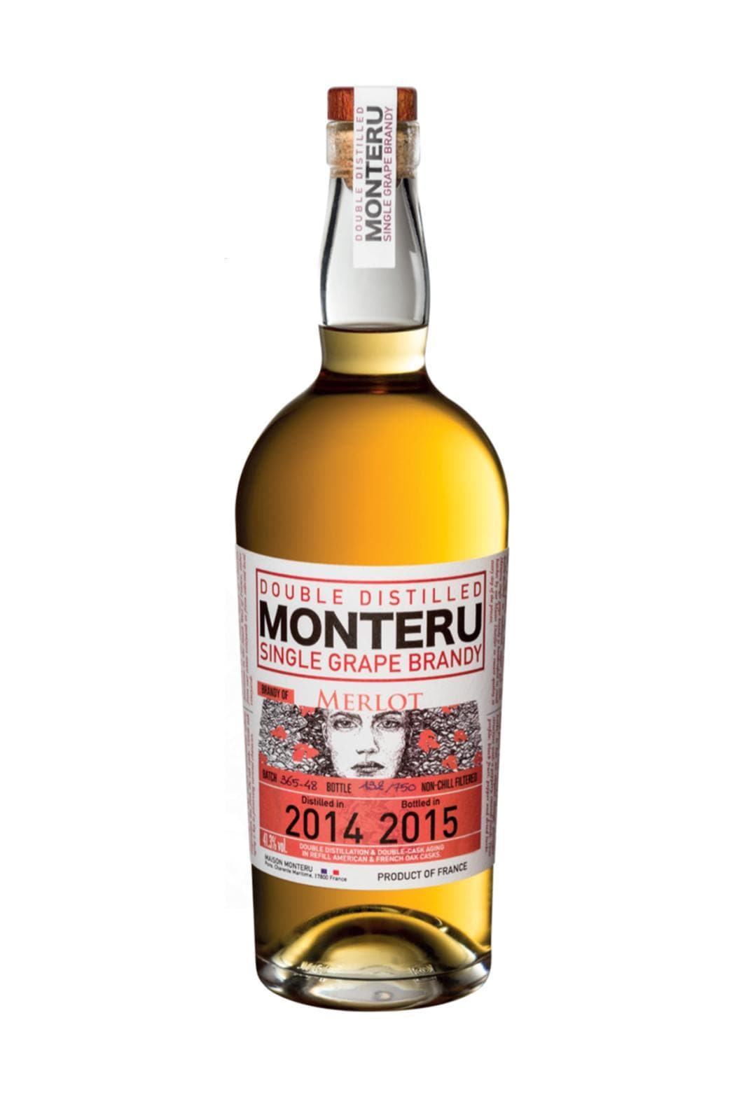 Naud Brandy Monteru Merlot 41.3% 700ml | Liquor & Spirits | Shop online at Spirits of France
