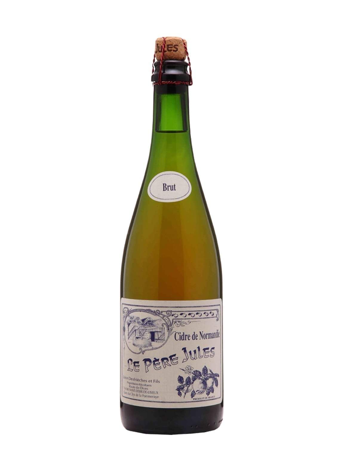 Pere Jules Cidre Brut Bouche (dry Apple Cider) Pays d'Auge 5% 750ml | Hard Cider | Shop online at Spirits of France