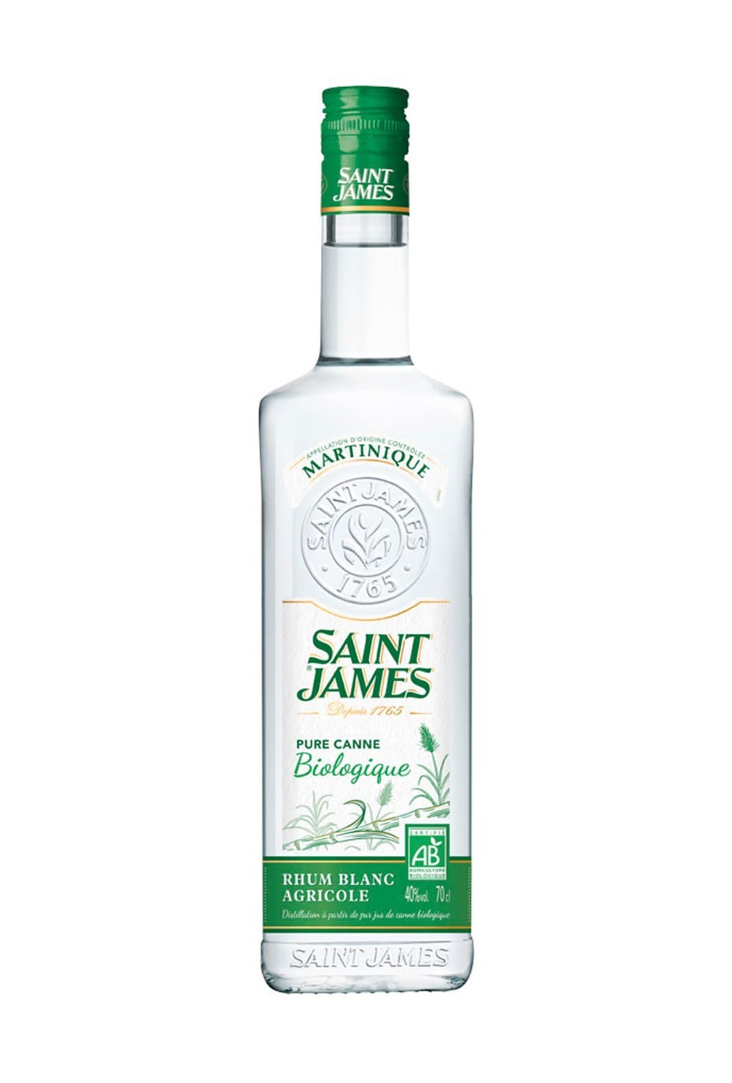 St James Organic Imperial Blanc Rum (White) 40% 700ml | Rum | Shop online at Spirits of France