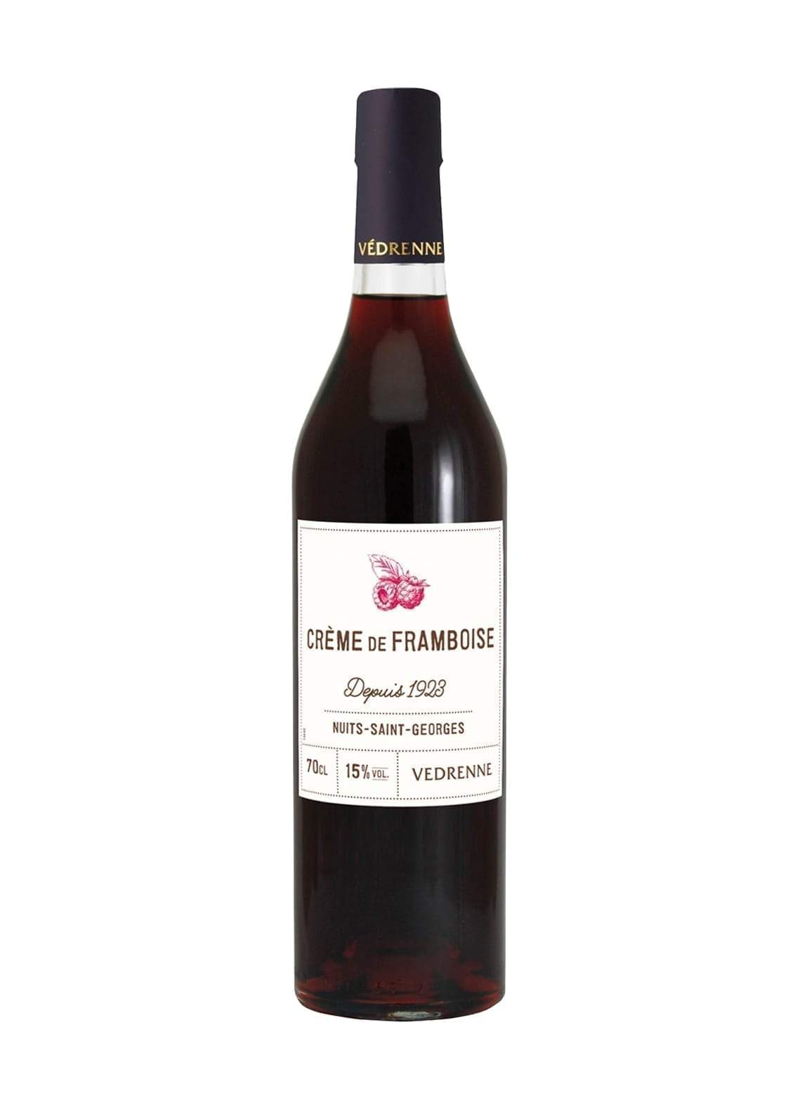 Vedrenne Liqueur Creme de Framboise (Raspberry) 15% 700ml | Liqueurs | Shop online at Spirits of France