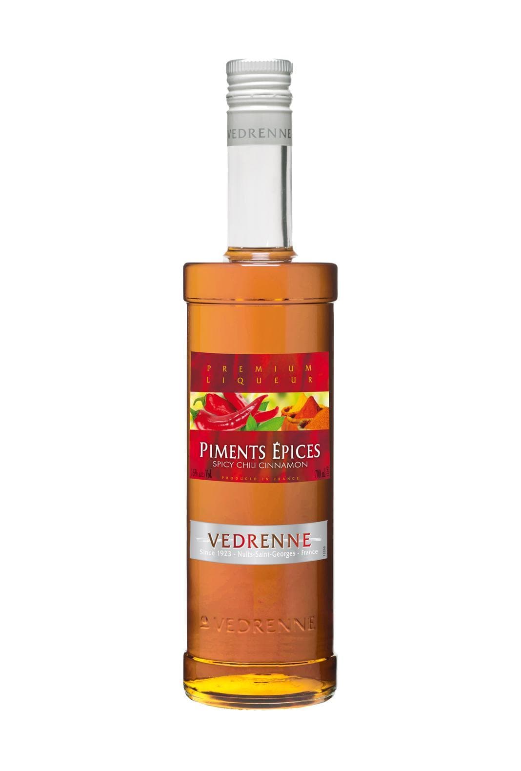 Vedrenne Liqueur Piments Epices (Spicy Chili Cinnamon) 15% 700ml | Liqueurs | Shop online at Spirits of France
