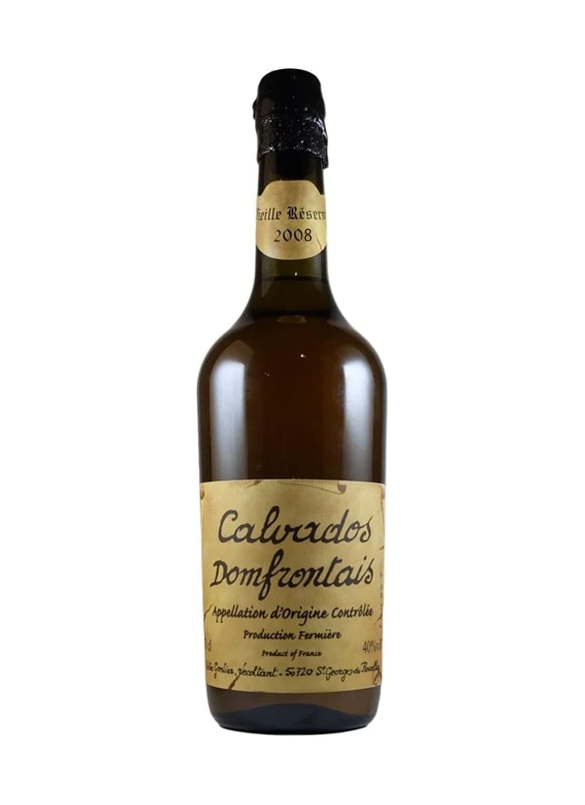 Victor Gontier Calvados Domfrontais 2008 42% 500ml | Brandy | Shop online at Spirits of France