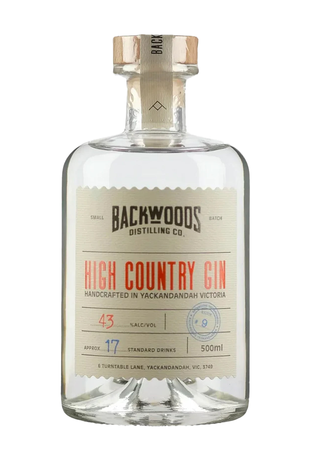 Backwoods High Country Gin 43% 500ml