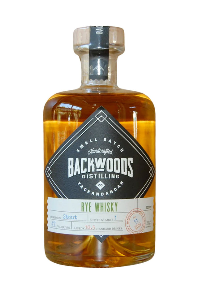 Backwoods Rye Whisky Stout Cask Expression 47% 500ml | Whisky | Shop online at Spirits of France