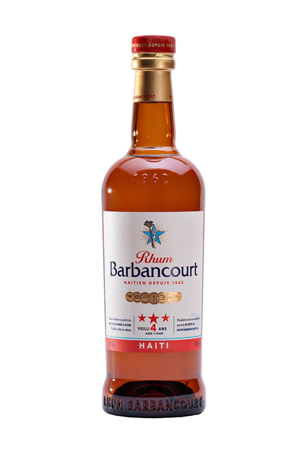 Barbancourt Rum 4 years 40% 700ml | Rum | Shop online at Spirits of France