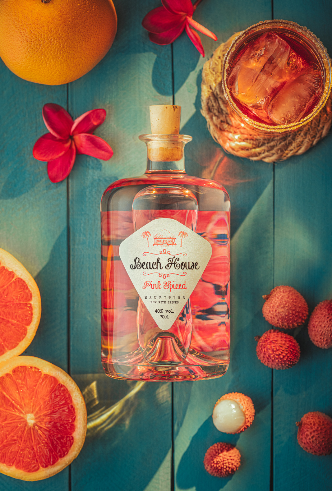 Beach House Pink Spiced Rum 40% 700ml | Rum | Shop online at Spirits of France