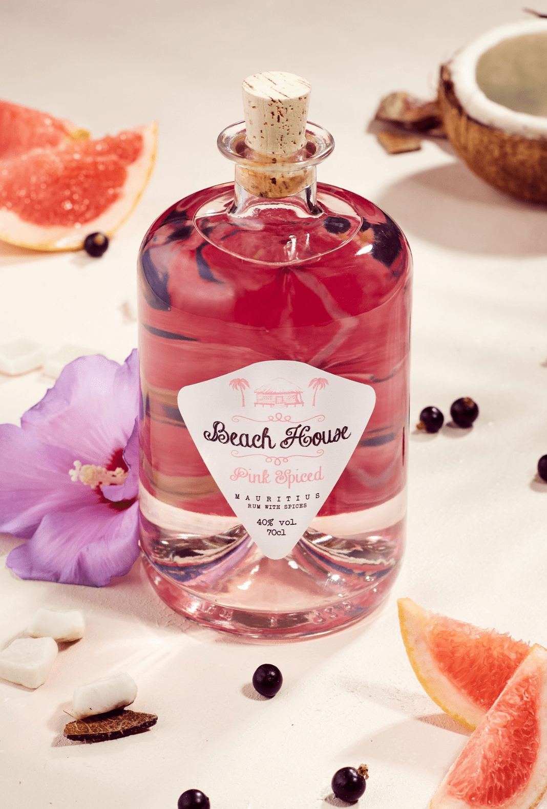 Beach House Pink Spiced Rum 40% 700ml | Rum | Shop online at Spirits of France