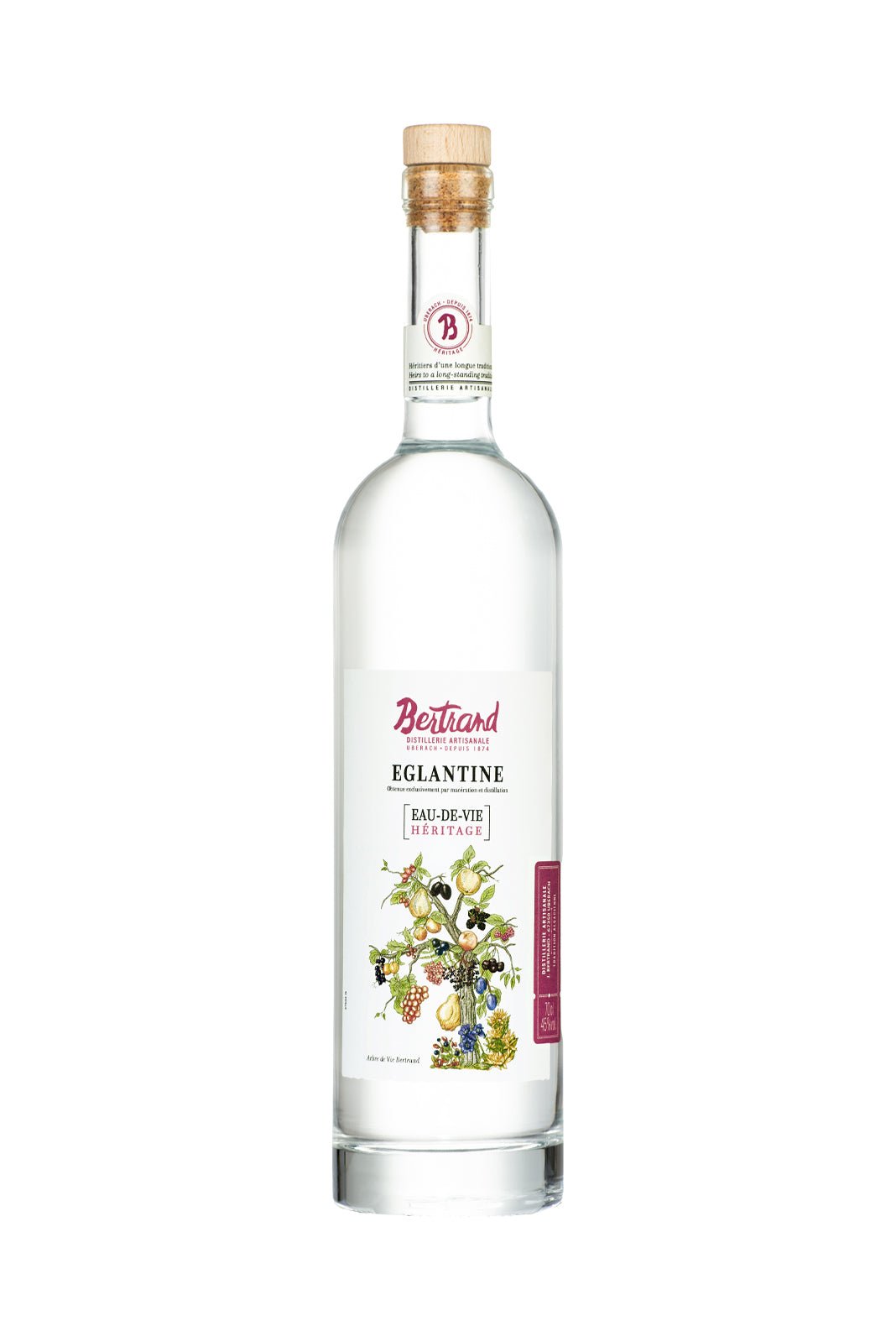Bertrand Eau de Vie Eglantine Heritage 45% 700ml | Fruit Spirits | Shop online at Spirits of France