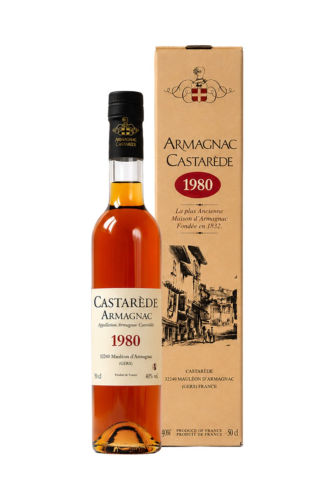 Castarede Armagnac 1980 40% 500ml | Spirits of France