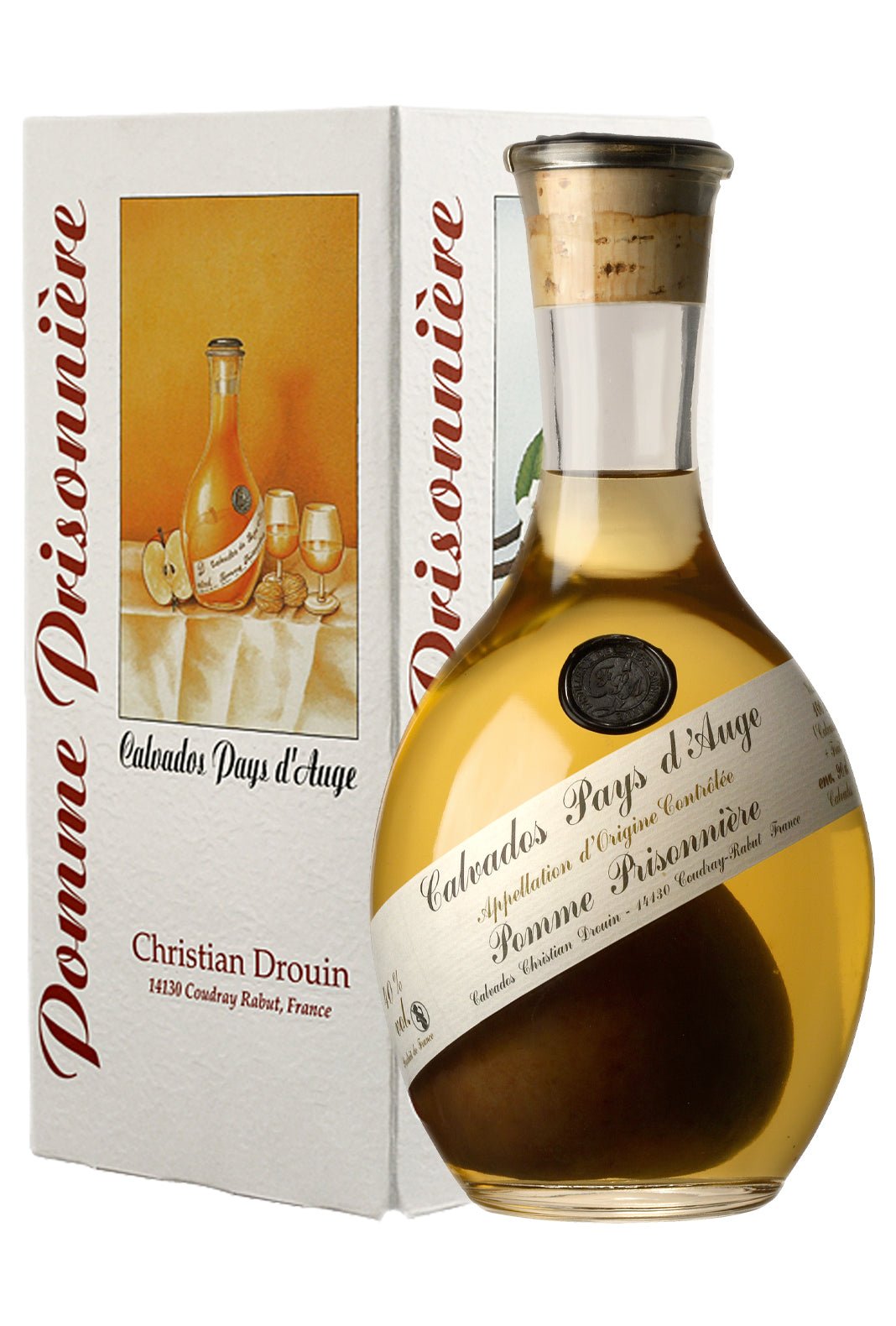 Christian Drouin Pomme Prisonniere 40% 1L | Calvados : Pays d'Auge | Shop online at Spirits of France