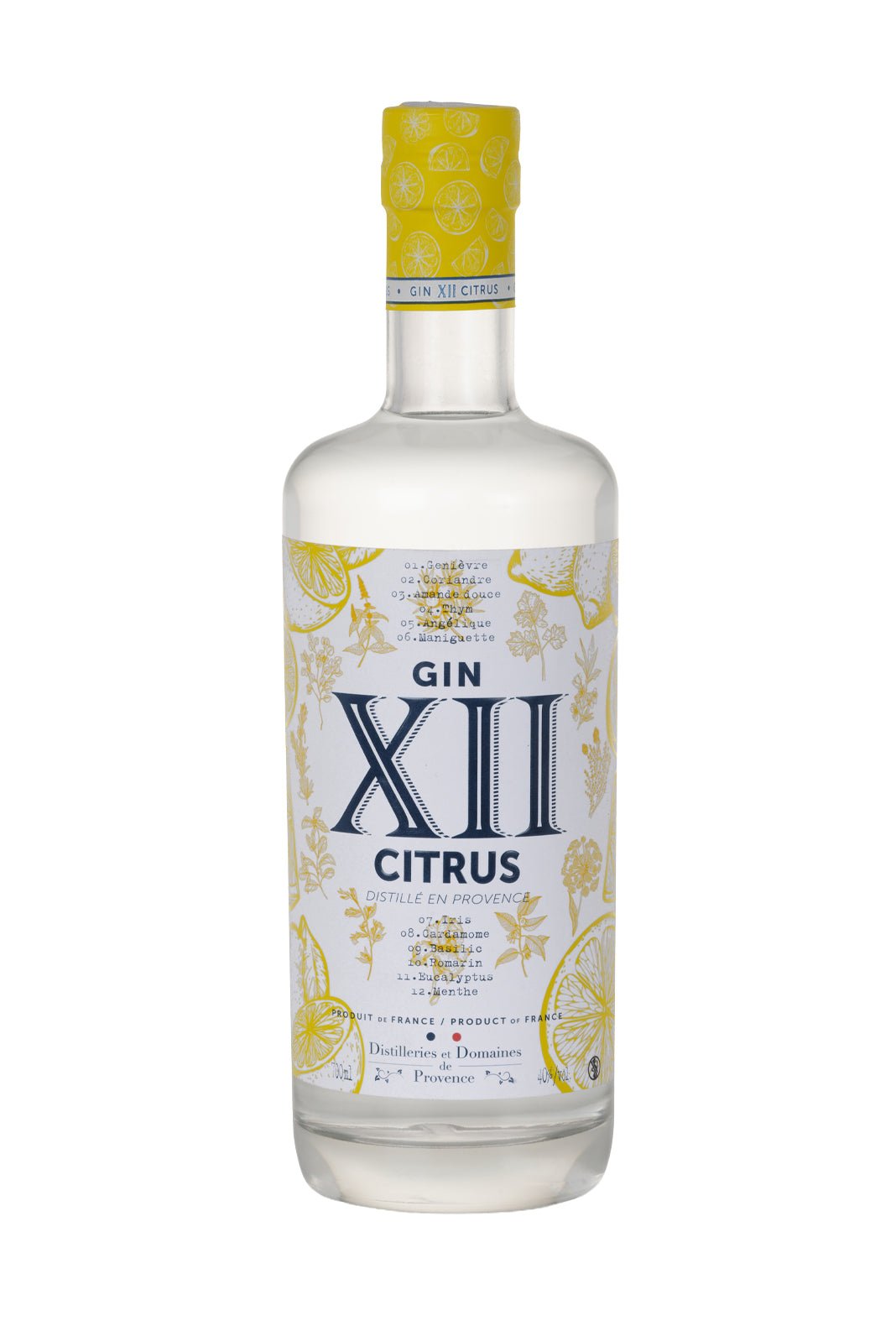Citrus Gin XII by Distilleries et Domaines de Provence 40% 700ml | Gin | Shop online at Spirits of France