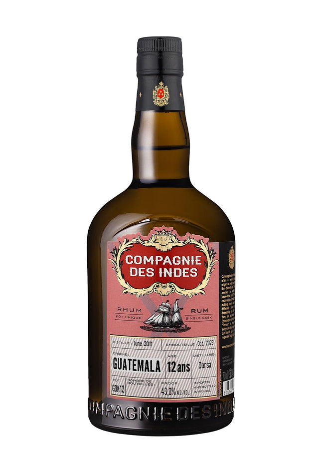 Compagnie des Indes Guatemala Rum 43% 700ml | Rum | Shop online at Spirits of France