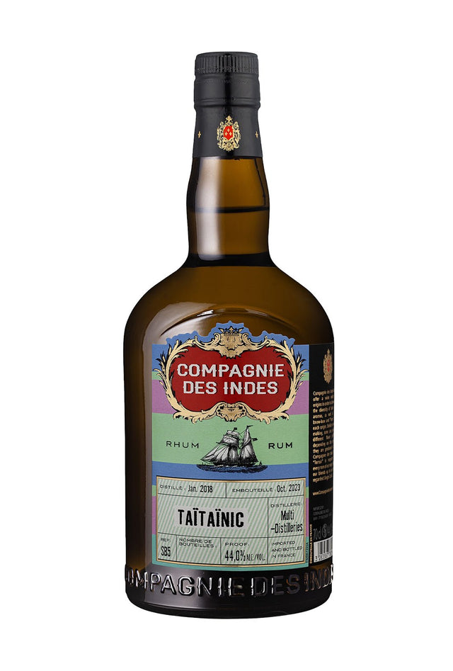 Compagnie des Indes Rum Taitainic 44% 700ml | Rum | Shop online at Spirits of France