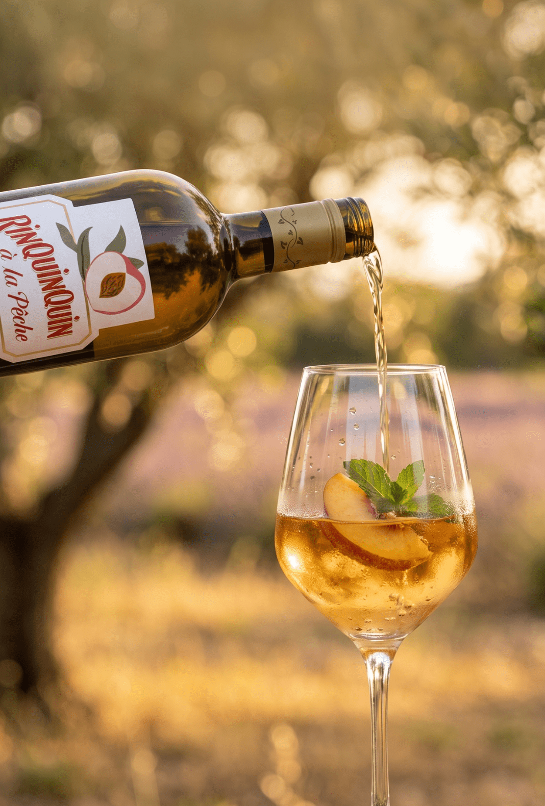 Distillerie et Domaines de Provence 'Rinquinquin a la Peche' (Peach) Aperitif 15% 750ml | Liqueurs | Shop online at Spirits of France