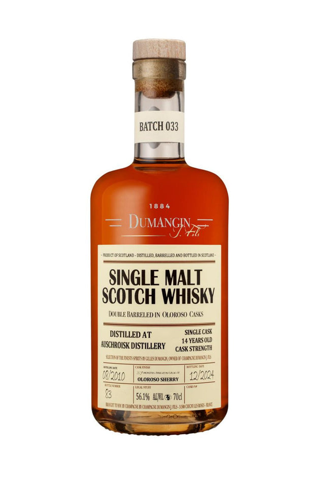 Dumangin 033 Single Malt Scotch Whisky Auschroisk 56.1% 700ml | Whisky | Shop online at Spirits of France