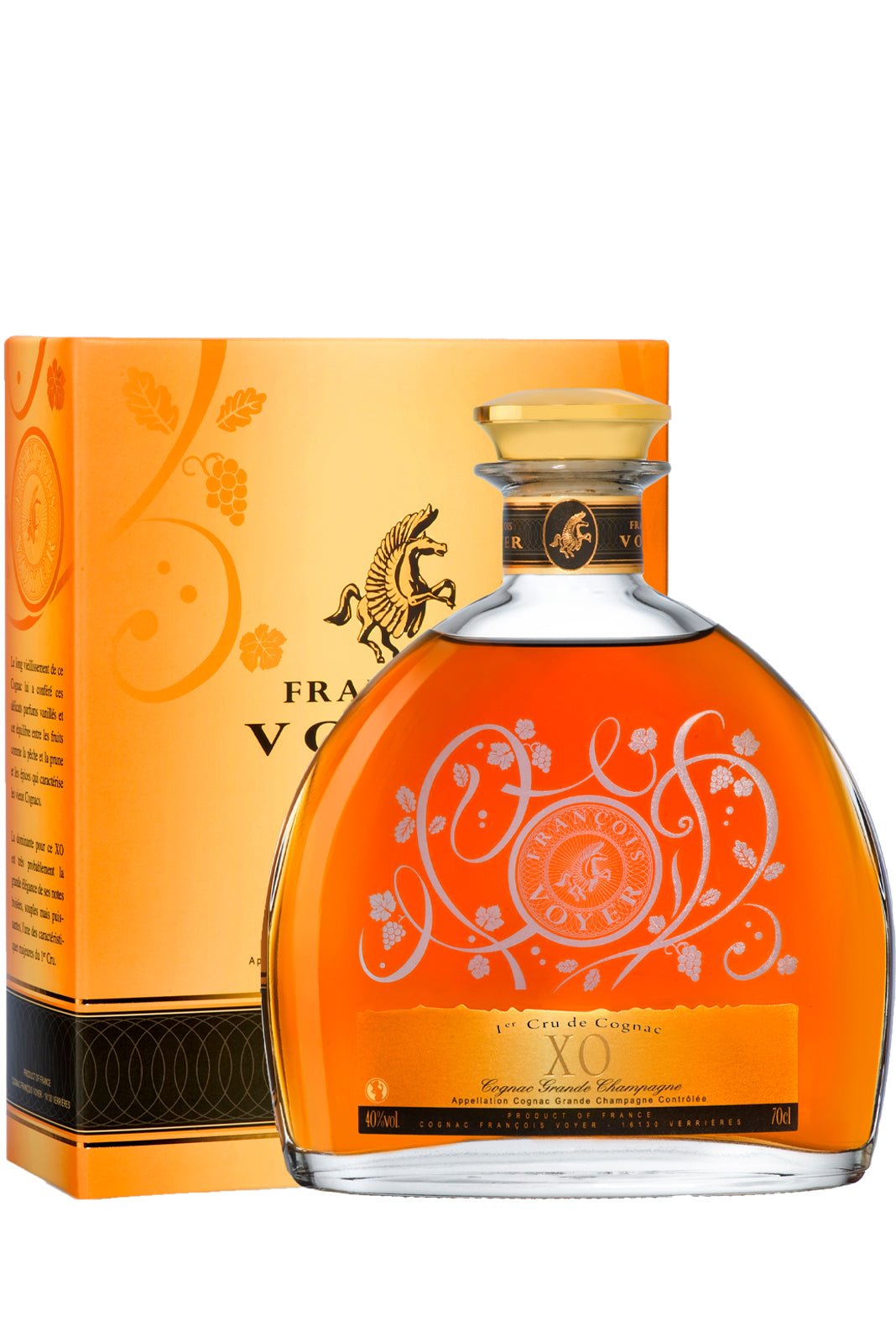 Francois Voyer Cognac GC XO 1er Cru CARAFE 40% 700ml | Cognac | Shop online at Spirits of France