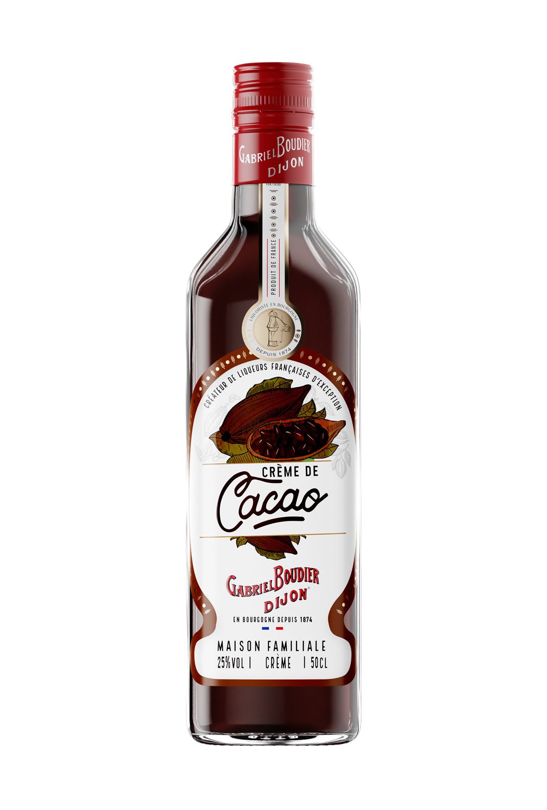 Gabriel Boudier Creme De Cacao Noir (Dark Chocolate) Liqueur 25% 500ml | Liqueurs | Shop online at Spirits of France