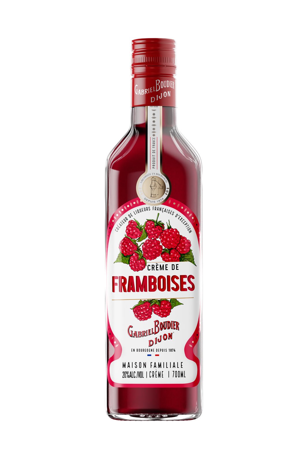Gabriel Boudier Creme De Framboise (Raspberry) Liqueur 20% 700ml | Liqueurs | Shop online at Spirits of France