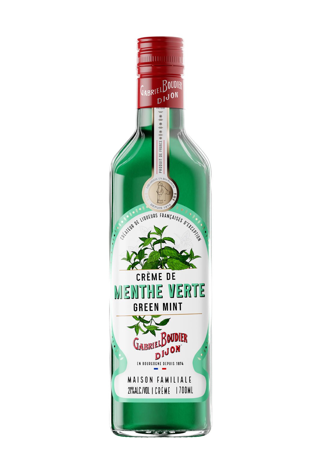 Gabriel Boudier Creme De Menthe Verte (Green Mint) Liqueur 21% | Liqueurs | Shop online at Spirits of France