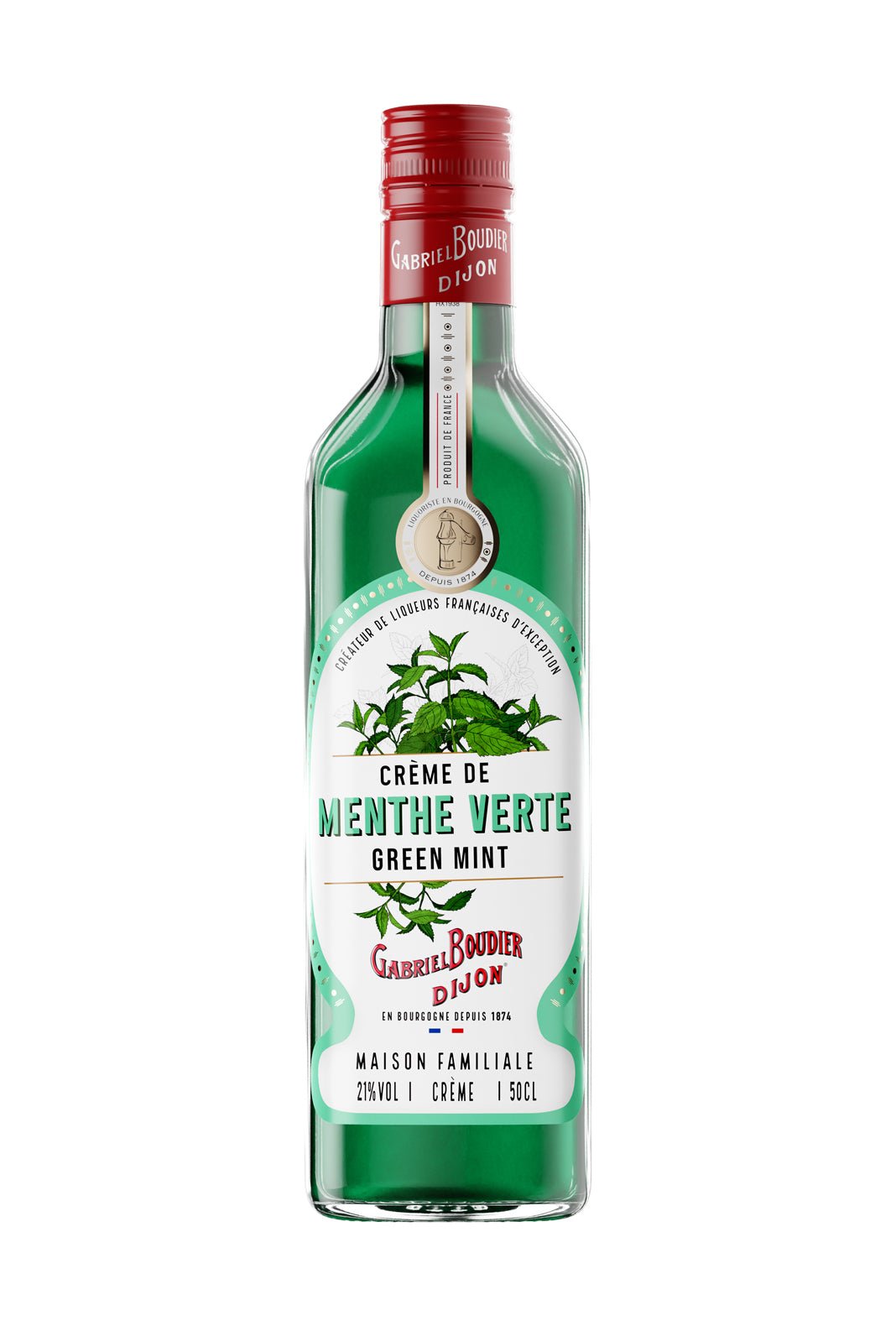 Gabriel Boudier Creme De Menthe Verte (Green Mint) Liqueur 21% | Liqueurs | Shop online at Spirits of France