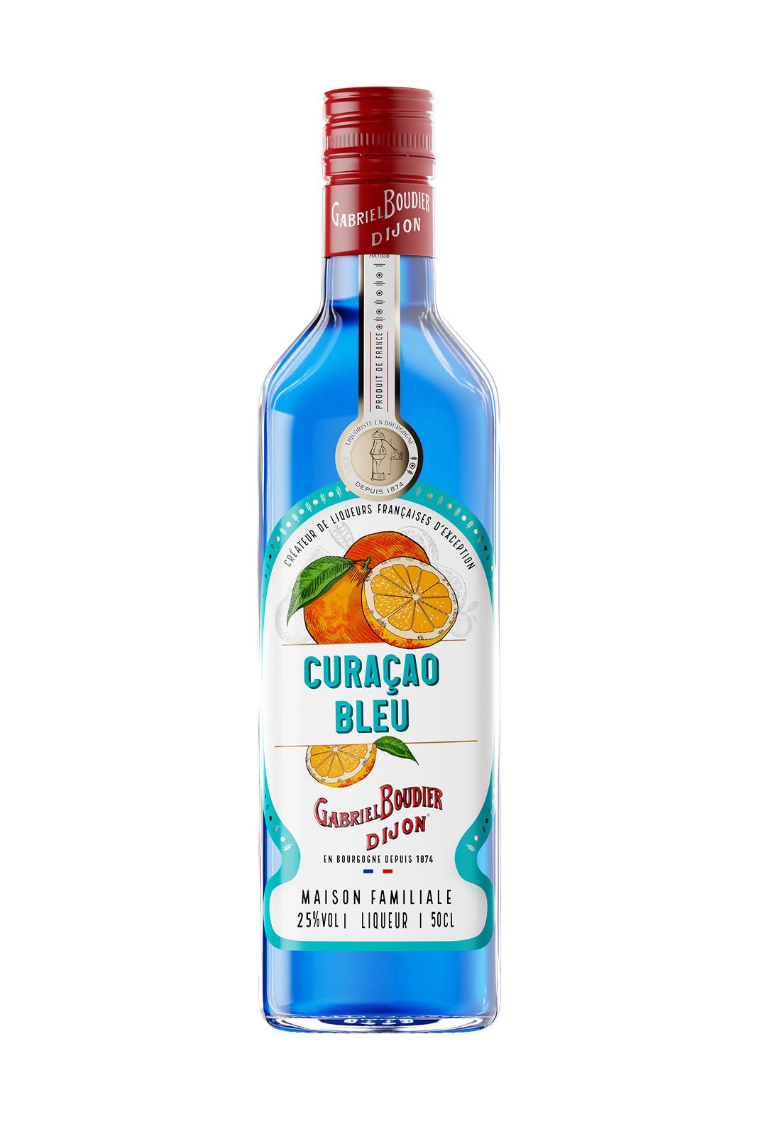 Gabriel Boudier Curacao Bleu (Blue Curacao) Liqueur 25% 500ml | Liqueurs | Shop online at Spirits of France
