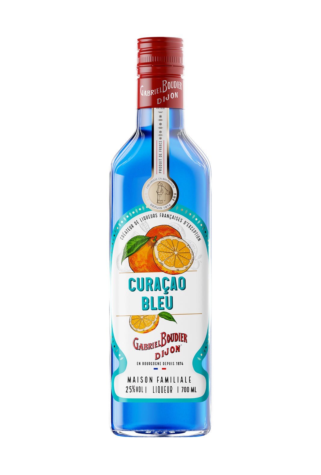 Gabriel Boudier Curacao Bleu (Blue Curacao) Liqueur 25% 700ml | Liqueurs | Shop online at Spirits of France