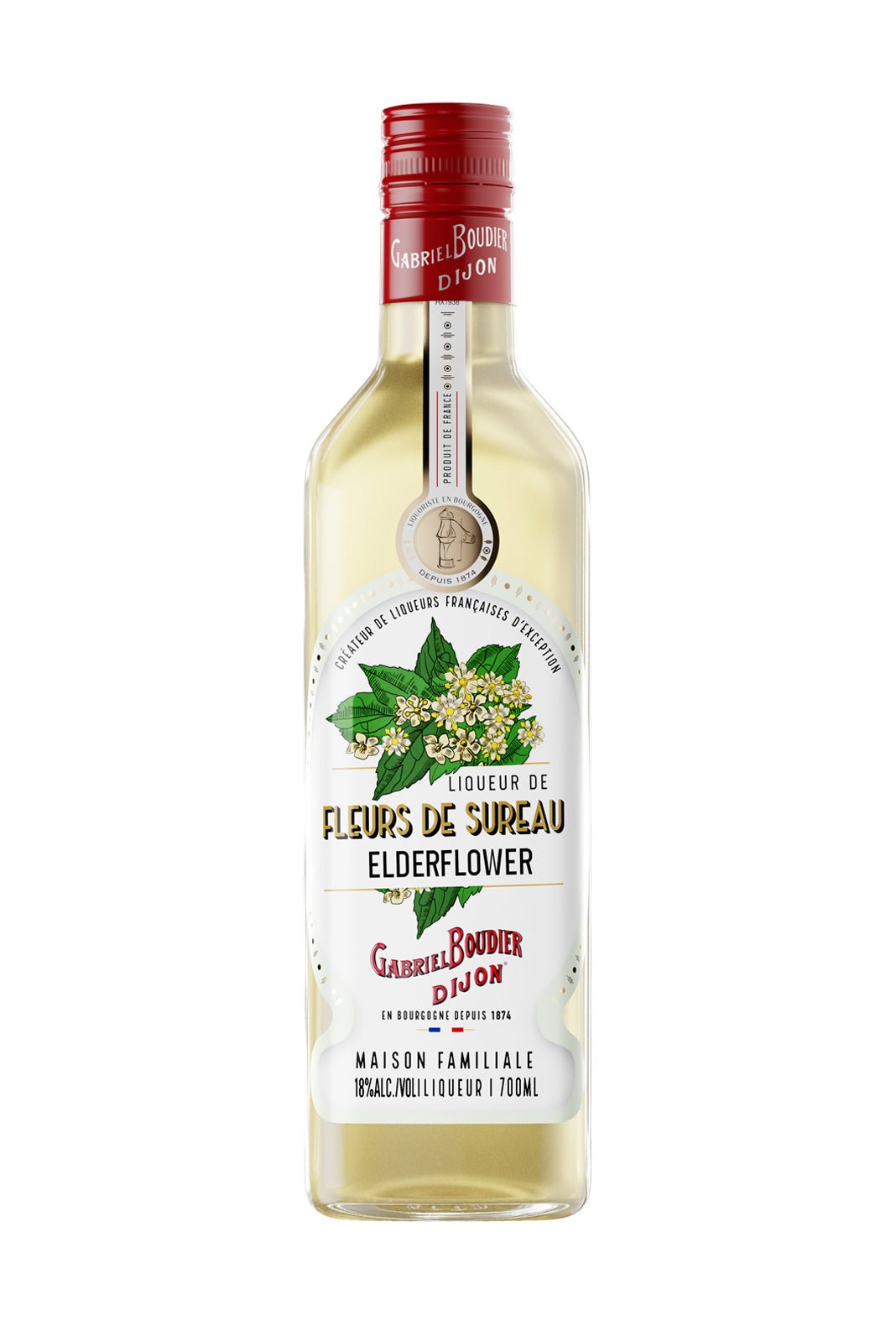 Gabriel Boudier Fleur de Sureau (Elderflower) Liqueur 18% 700ml | Liqueurs | Shop online at Spirits of France