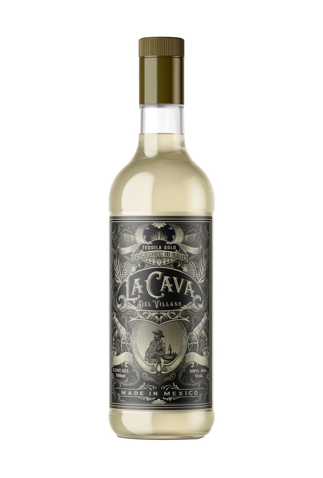 La Cava del Villano Gold Tequila 38% 700ml | Tequila | Shop online at Spirits of France