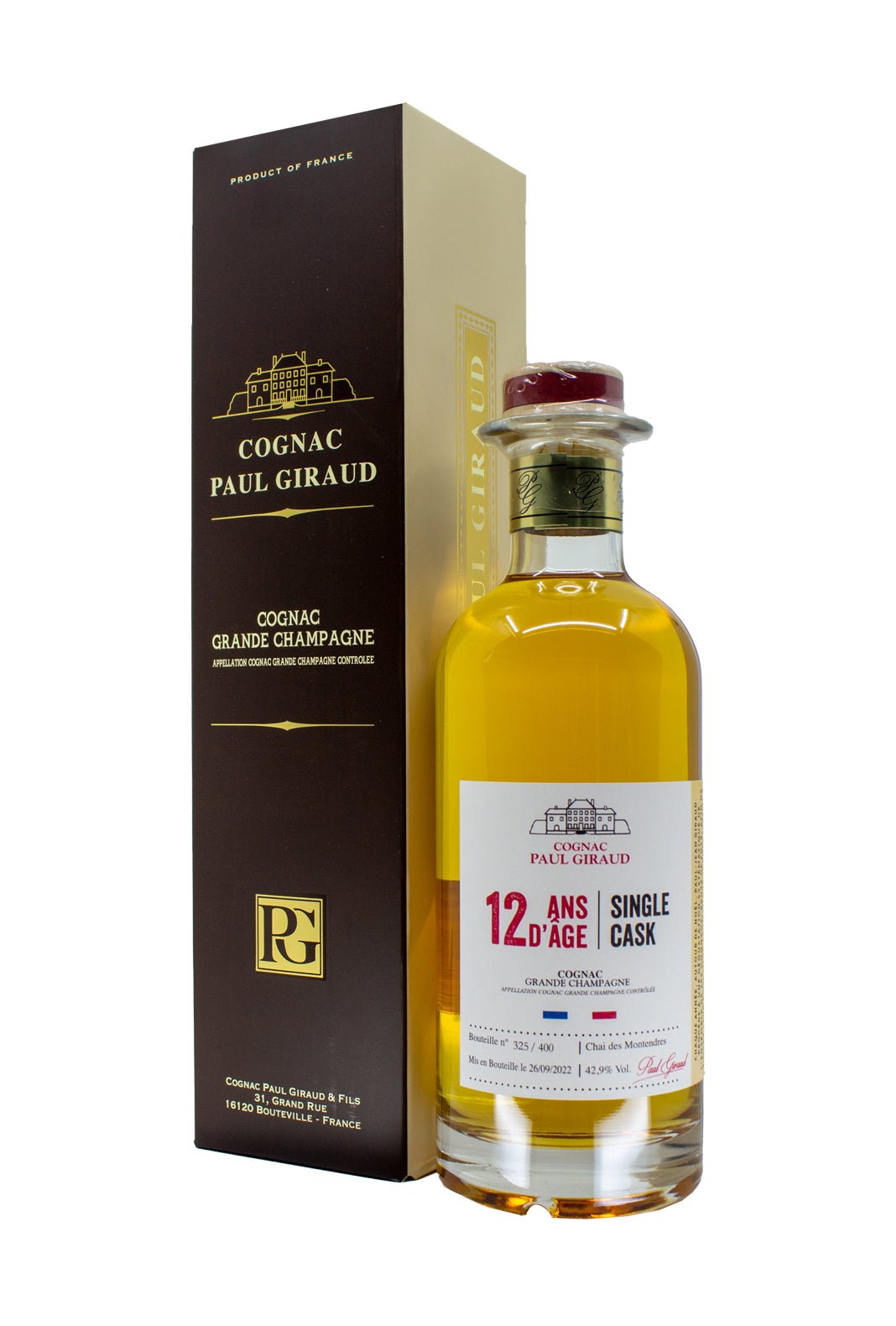 Paul Giraud Cognac Grand Champagne 12 years 40% 500ml | Cognac | Shop online at Spirits of France